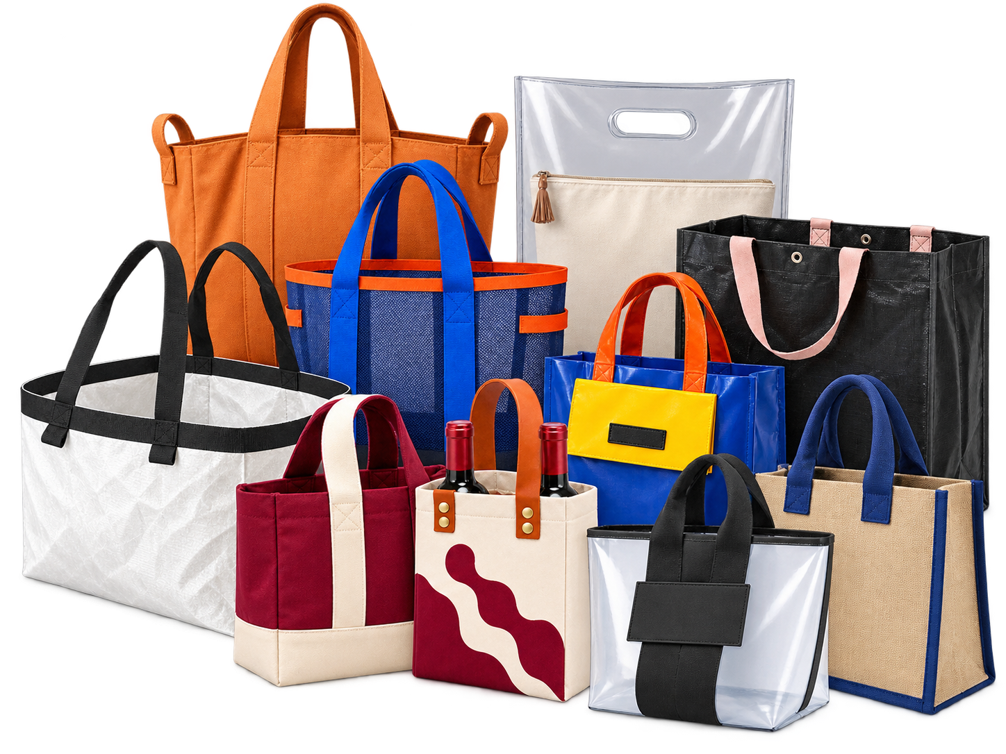 กระเป๋า Tote กระเป๋าช้อปปิ้ง และกระเป๋าใช้ซ้ำ